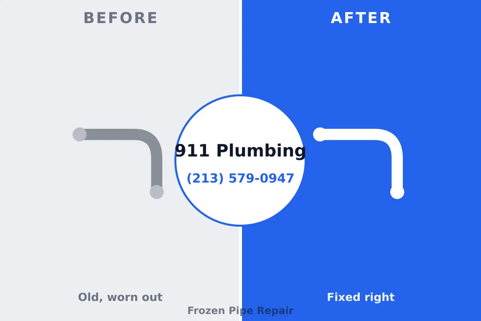 Before and after: plumbing repair Moose Lake, MN